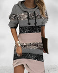 LM | Pink-grey summer hoodie