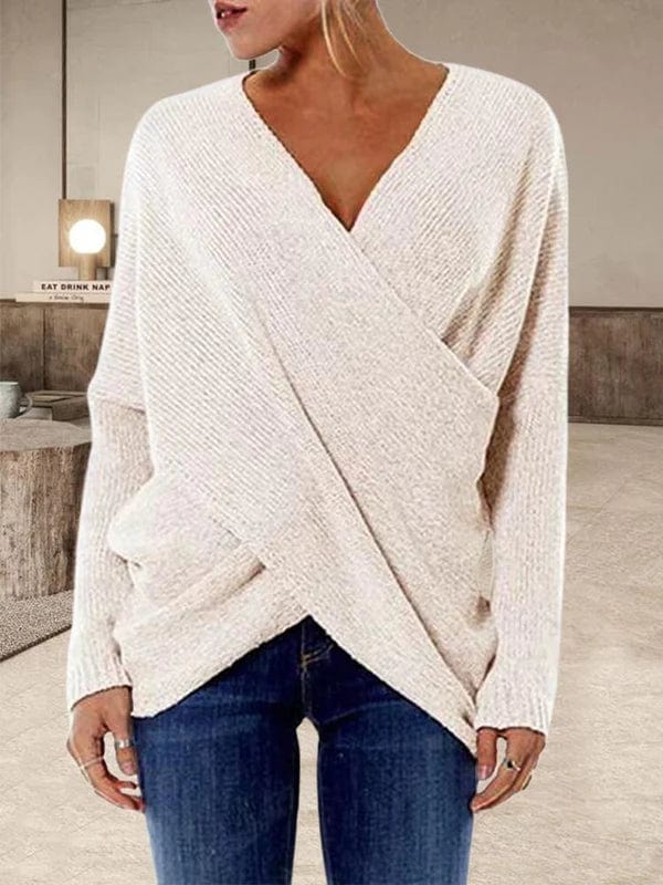 LM | Sexy sweater with crossed front
