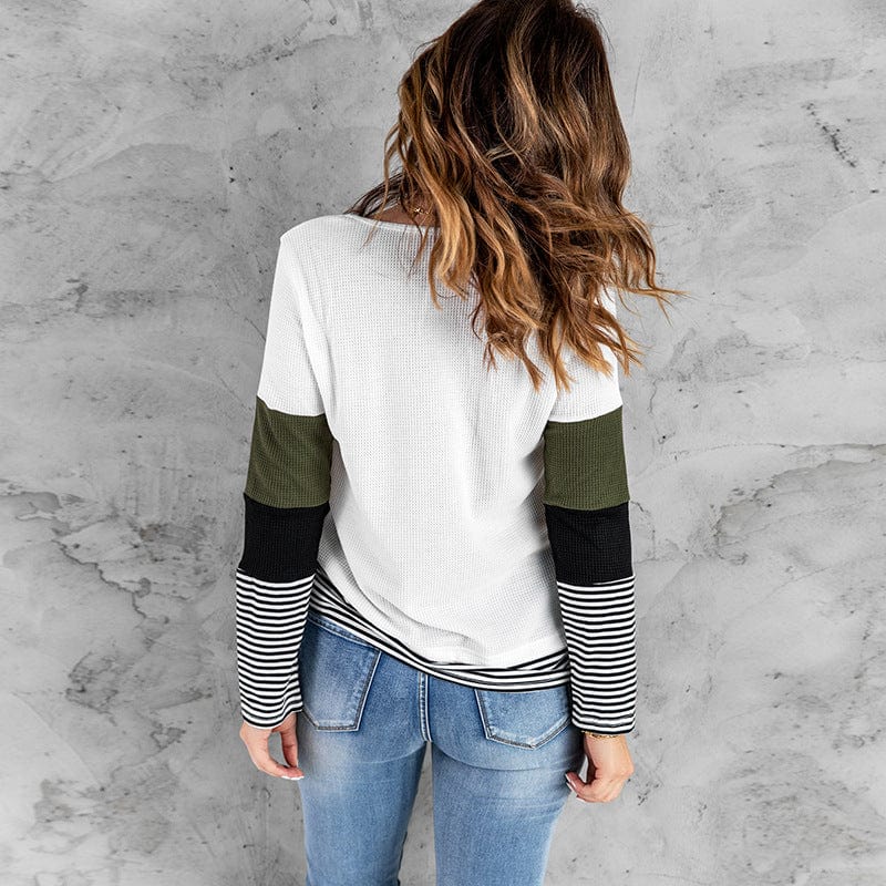 LM | Elegant striped green sweater