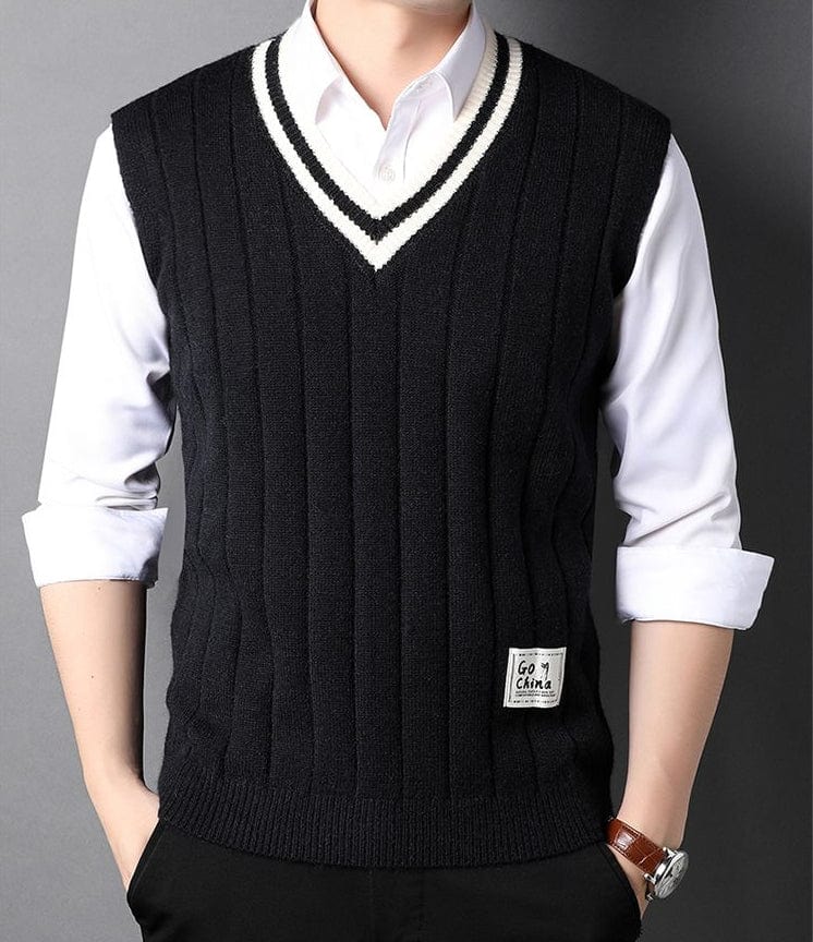 LM | Men's Knitted Striped Sweater