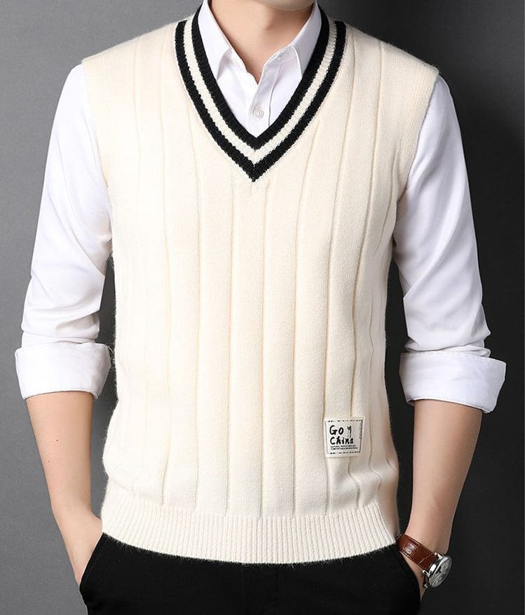 LM | Men's Knitted Striped Sweater