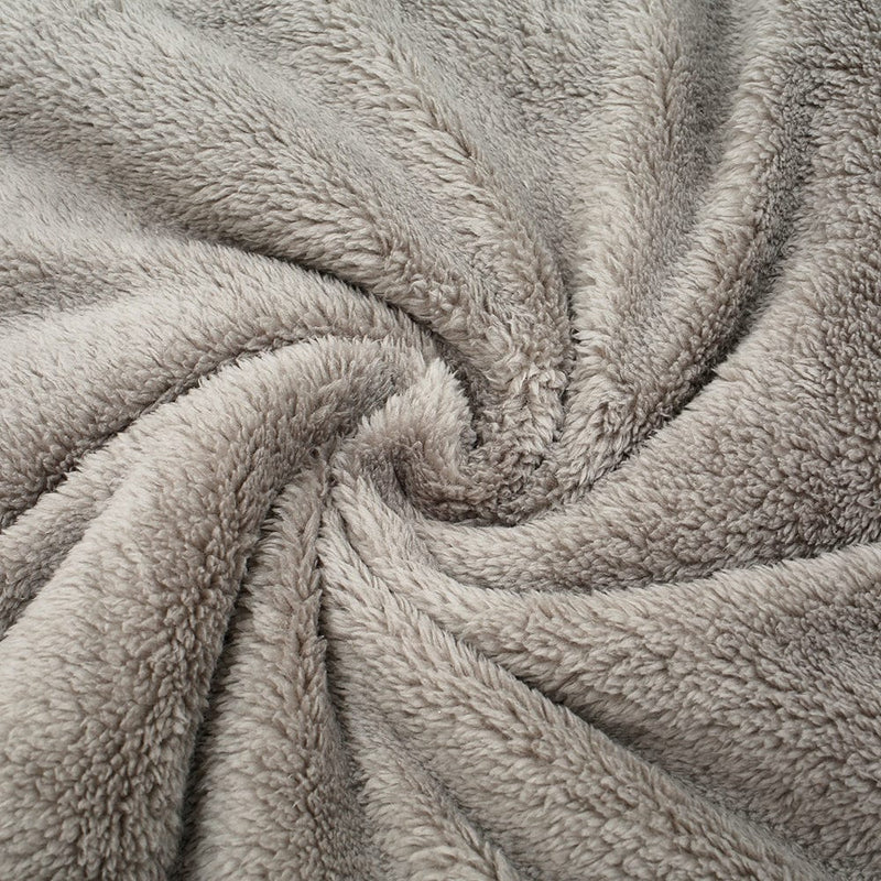 LM | Oversized hooded fleece pullover