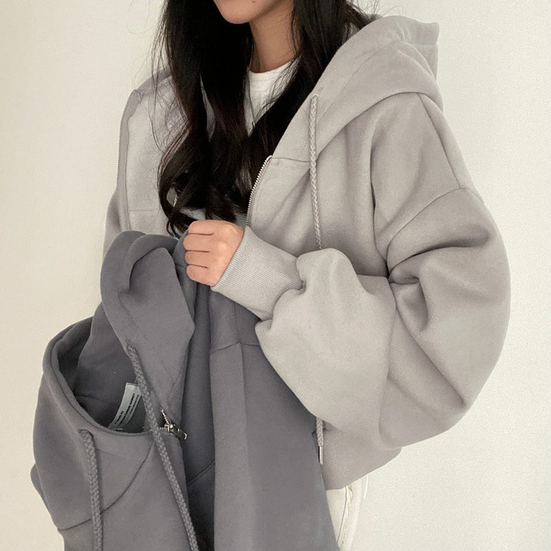 LM | Casual sweater with long sleeves and drawstring