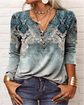 LM | Elegant sweater with Aztec pattern