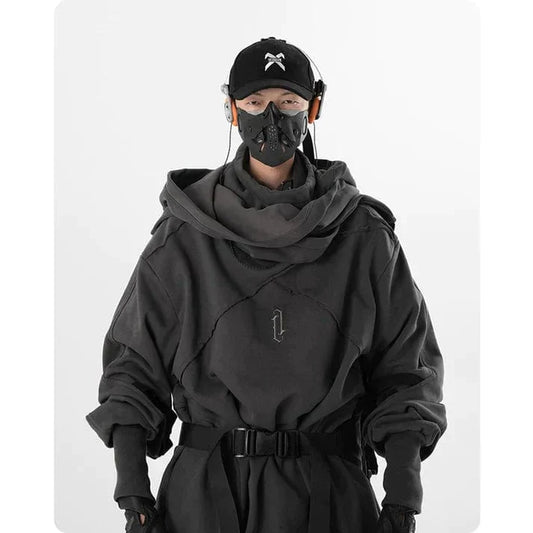 LM | Unisex Functional Wizard Scarf-Collar Sweater