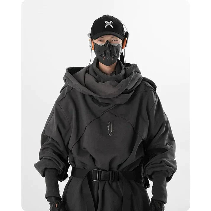LM | Unisex Functional Wizard Scarf-Collar Sweater