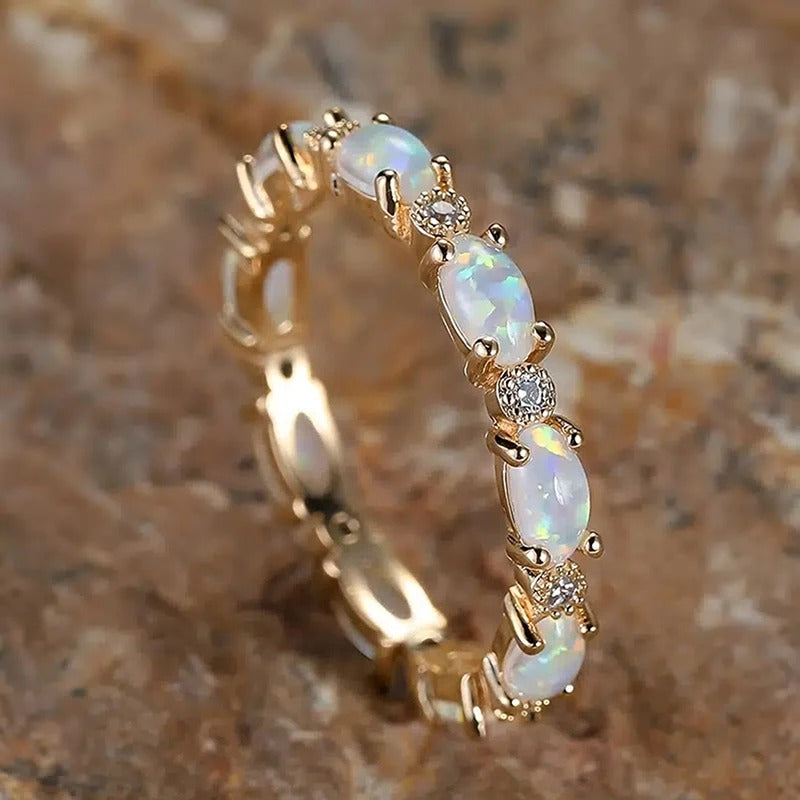 Eternal Opal Gold Ring