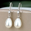 Evelyn | Handmade Sparkling Natural Pearl Earrings