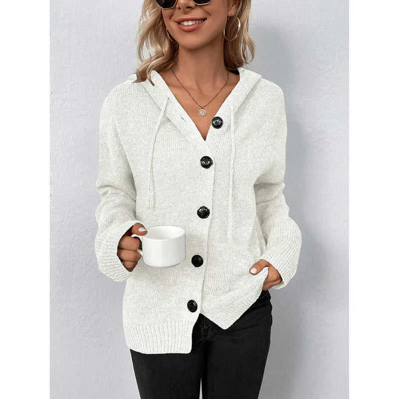 LM | Down long sleeve sweater with hood