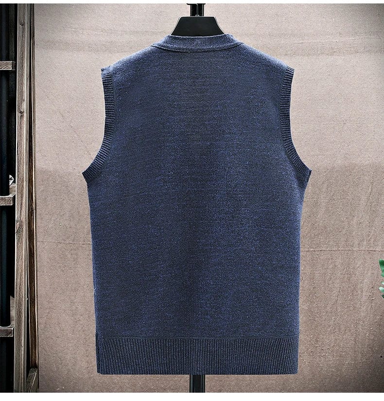 LM | Casual sleeveless sweater with V-neckline
