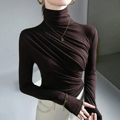 LM | Turtleneck sweater with pleats