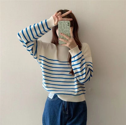 LM | Solid round neck sweater
