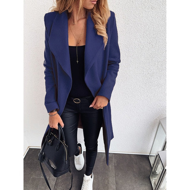 LM | Long cotton jacket without buttons