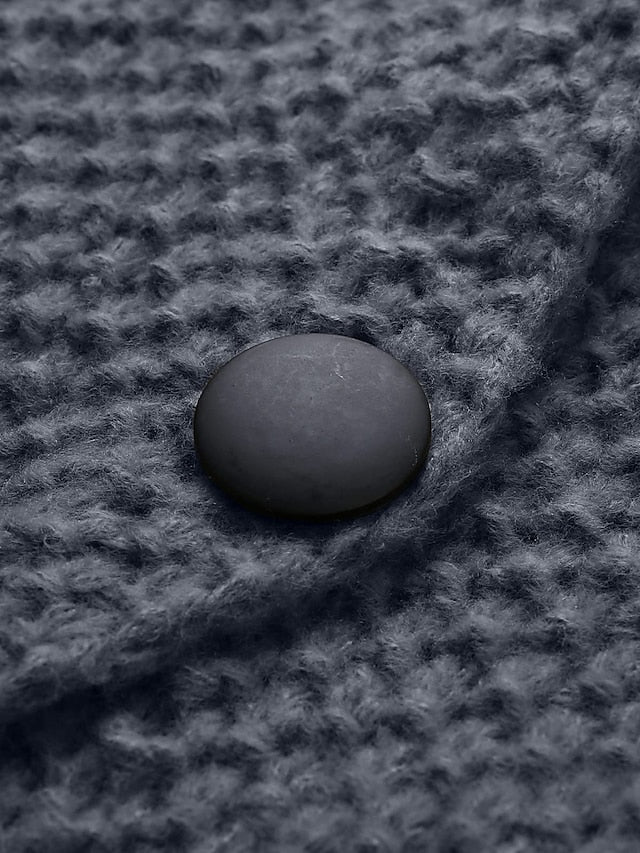 LM | Cardigan with hood in chunky knit