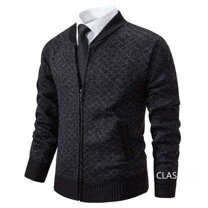 LM | stand-up collar fleece thick warm sweater 2024