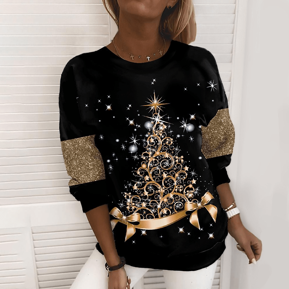 LM | Elegant Christmas tree sweater