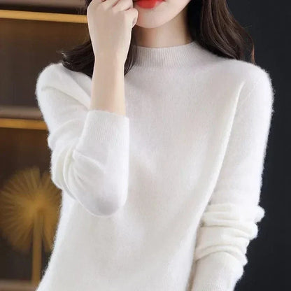 LM | Soft knitted sweater with turtleneck