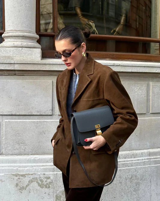 LM | classic suede blazer